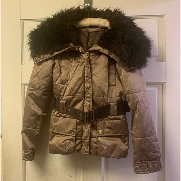 Zara Down Quilted Women’s Belted Jacket M - Picture 5 of 11